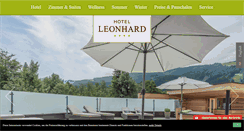 Desktop Screenshot of hotel-leonhard.at