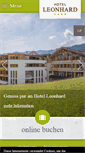 Mobile Screenshot of hotel-leonhard.at