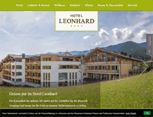 Tablet Screenshot of hotel-leonhard.at